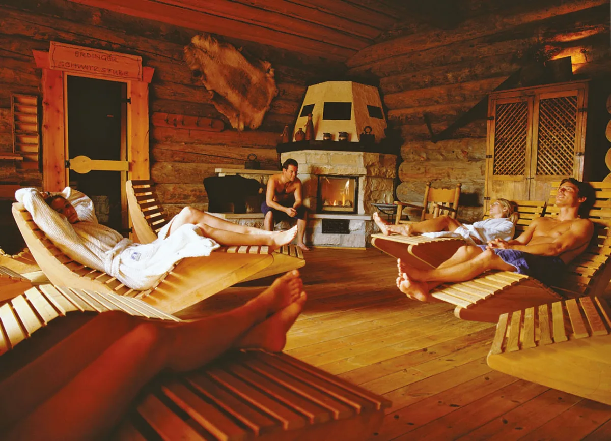 Kaminzimmer in der Saunalandschaft